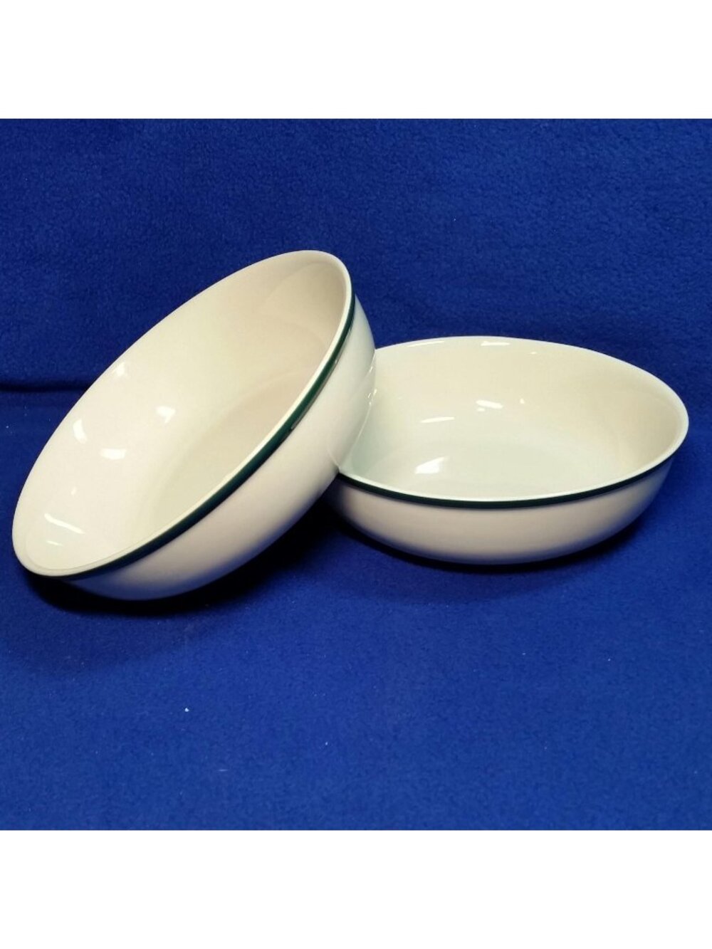Casuals Apple Soup Bowls China Pearl Apples and Pink Blossoms Set of 2 / Country